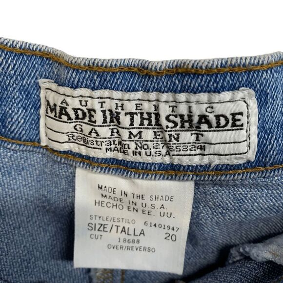 Made in the Shade Women's size 20 Tall Vintage High Rise USA blue denim jeans - Picture 9 of 15